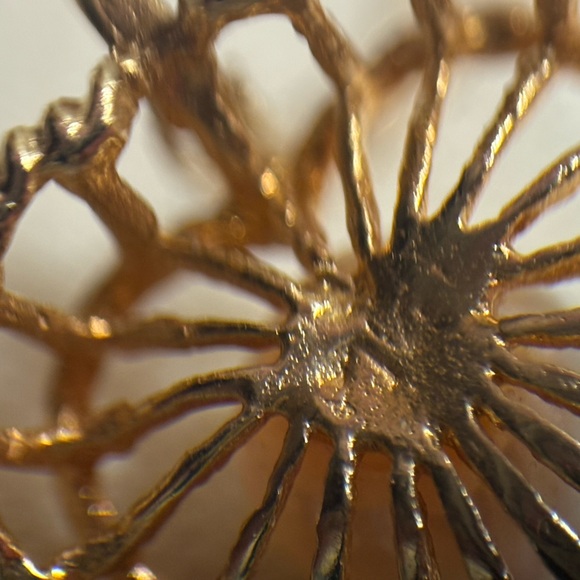 Vintage 14k Gold Heart Basket Pearl Necklace - Picture 6 of 6